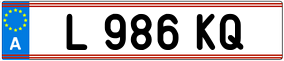 Trailer License Plate